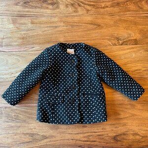 Cat & Jack Black & White Polkadot Jacket
